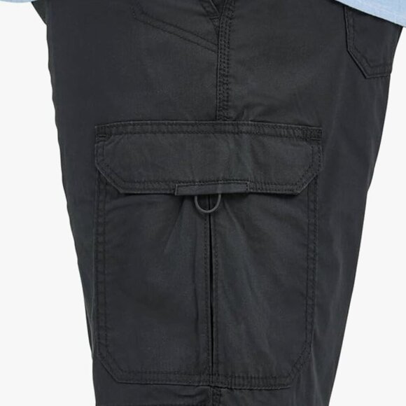 NWT Lee Men's Big & Tall Extreme Motion Crossroad Cargo Short, black, 50 - Picture 7 of 7